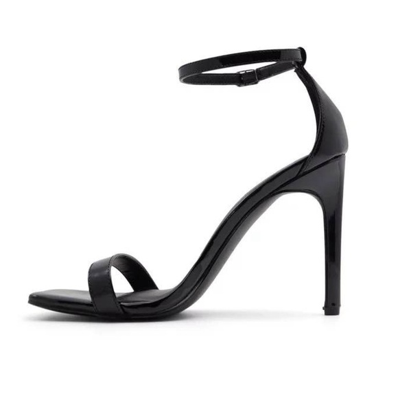 CALL IT SPRING • Black Katsia High Heels Strappy Sandals Shoes - Picture 6 of 11